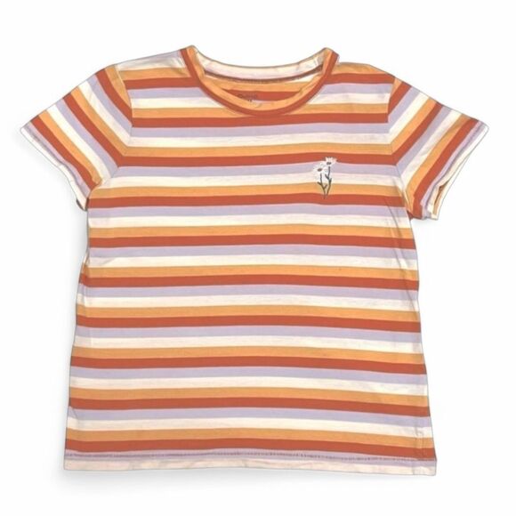 Madewell Embroidered Daisy Striped Shirt Size XS - Picture 13 of 13